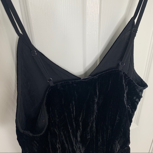 Joe’s Jeans Black Velvet Spaghetti Strap V-Neck Camisole/Tank Top - Picture 5 of 7